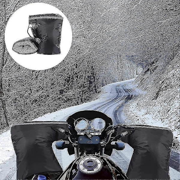 Motorsykkel Styrehansker Sykkel Muffer Vindtett Vanntett Sykkelhansker Vinter Varme Bik-sswyv