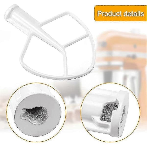 K5AB K5SS Mikser Visp Erstatning Belagt Flat Padle Tilbehør for KitchenAid Stativmiksere W10807813 9707670