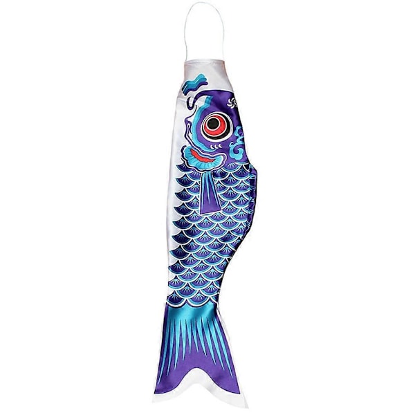55cm Japansk Nobori Koinobori Karpe Streamer Vindpose Fisk Flag Drage Hjemmeindretning JIKAIX Blue