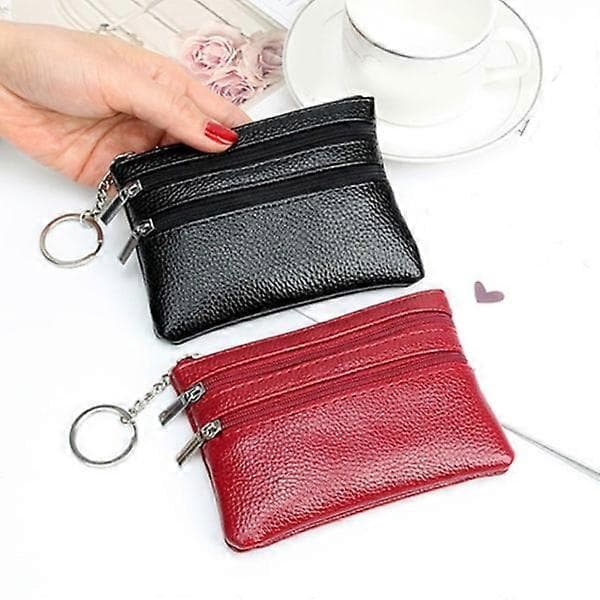 Damepung med glidelås Yellow and Black
