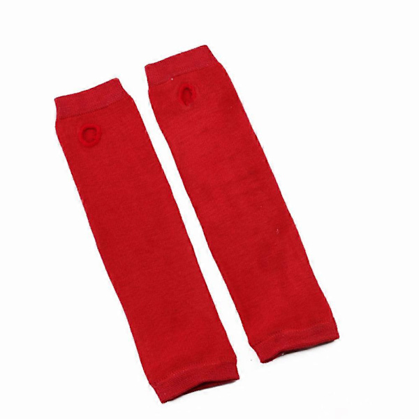 Fingerlösa Handskar Stilren Längd 31cm Vinter Armvärmare Vinteraccessoarer pure red
