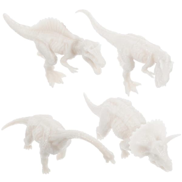 4 stk. dinosaurmalingssett, dinosaurmalingsmodeller, dinosaurtegneleker, DIY-tilbehør