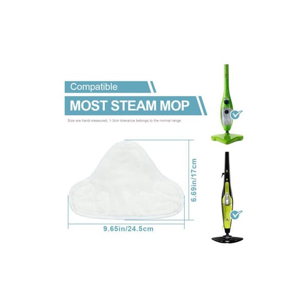 Pakke med 5 erstatningspuder kompatible med H2O H2O Mop X5 dampmoppepuder