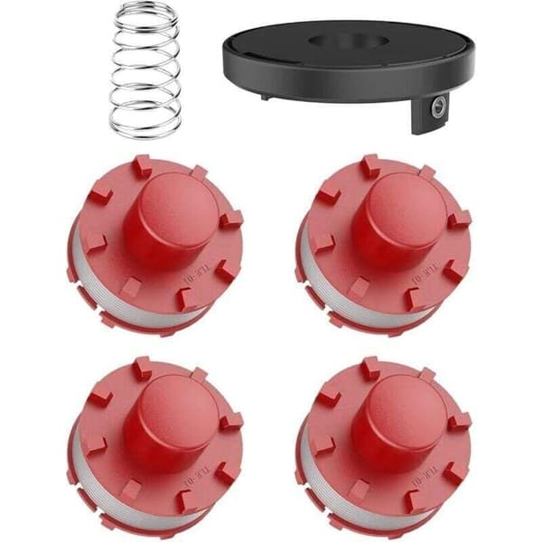 Erstatning 2,0 mm x 8 m Trimmerspole for Einhell CE-CT36/30 3405096, AGILLO 36/255 BL, AGILLO 18/200 (4 spoler + 1 deksel + 1 fjær)