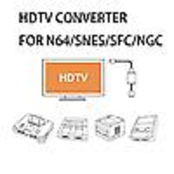 1080p HDMI-kompatibel adapterkonverter, HD-kabel til Nintendo 64/SNES/NGC GameCube-spilkonsoller