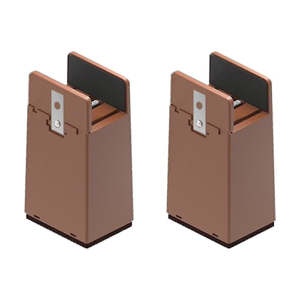 4 kpl Sängikaluste Nostin 5/10 cm Raskaankalustoiset Säädettävät Pöydän Nostin Jalat Laajennus Brown 10cm