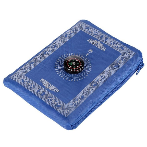 Golvmatta Mjuk Textur Slitstark Vikbar Förvaringsväska med Kompass Liten Golvmatta Vikbar Golvfilt Hemanvändning KAESI Royal Blue One Size