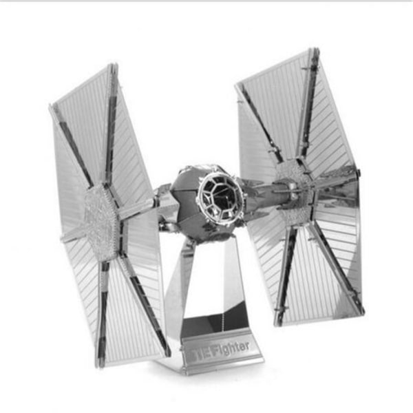 3D pussel i metall - Tie Fighter silver