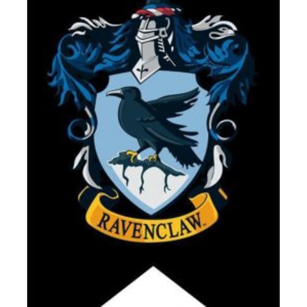 JULKLAPP Harry Potter Flagga svart bakgrund 125*75 cm - Ravenclaw Ravenclaw