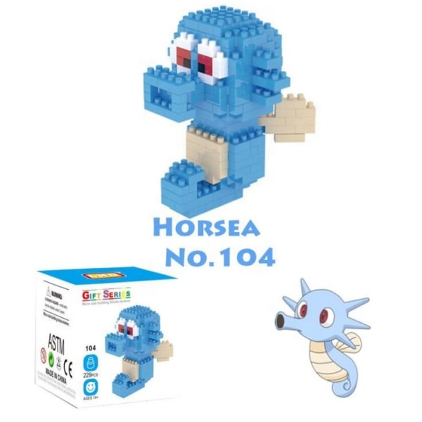 JULKLAPP 3D pyssel POKEMON - 25 olika modeller - Horsea Horsea