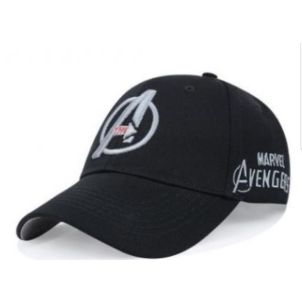 BLACK FRIDAY Avengers Marvel keps baseball kvalitet - Svart / text i silver svart / text i silver