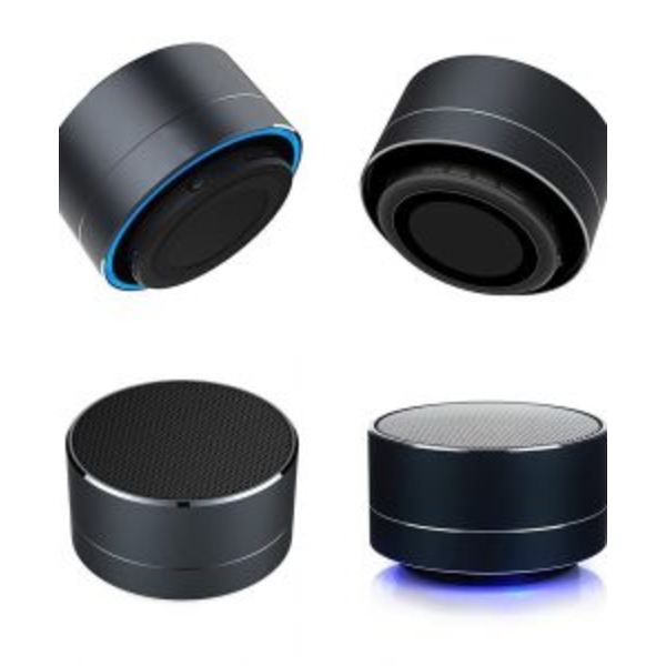 LAGERRENSNING A10 Portabel Bluetooth högtalare metallic uppladdningsbar silver silver