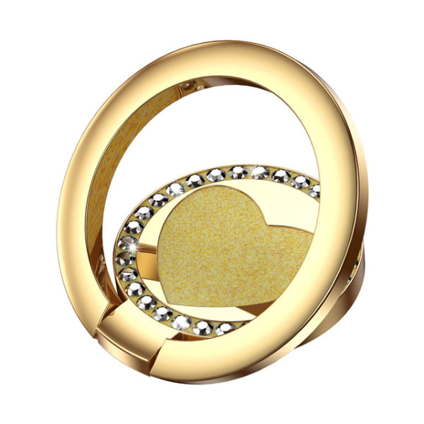 Hjärtformad tunn mobilring – ringhållare mobil - guld guld