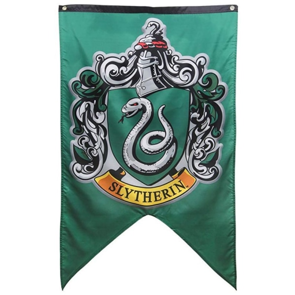 BLACK FRIDAY Populära Harry Potter vimpel / flagga - stor 125 * 75 cm - Slytherin Slytherin