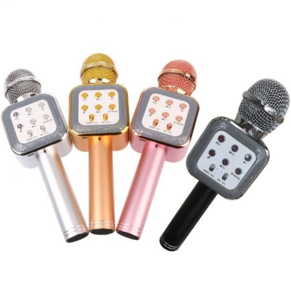 LAGERRENSNING KTV portabel bluetooth karaoke mikrofon WS-1818 orginal - SVART SVART