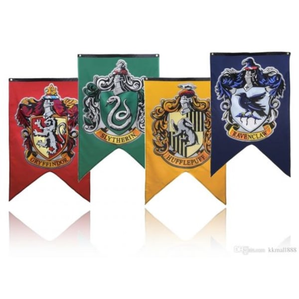 JULKLAPP Populära Harry Potter vimpel / flagga - stor 125 * 75 cm - Gryffindor Gryffindor
