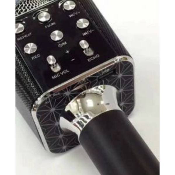 LAGERRENSNING Populära bluetooth mikrofon karaoke  högtalare -WS1688-orginal-GULD guld