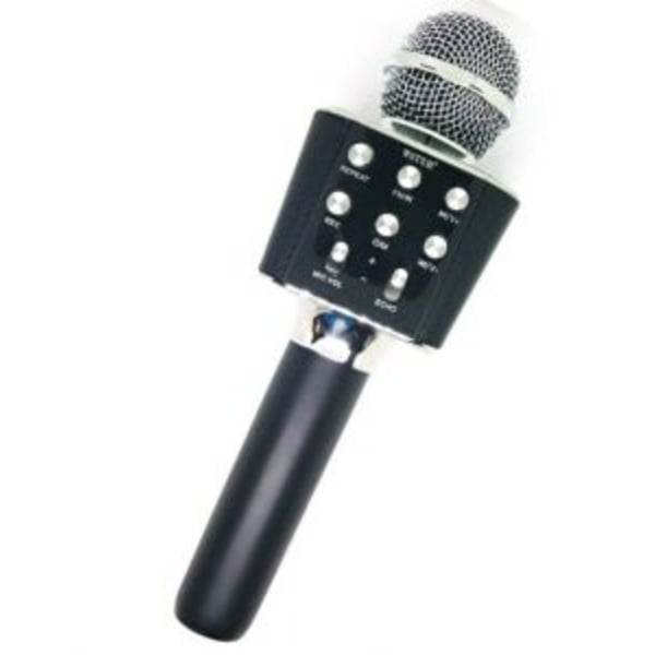 LAGERRENSNING Populära bluetooth mikrofon karaoke  högtalare -WS1688-orginal-SVART SVART