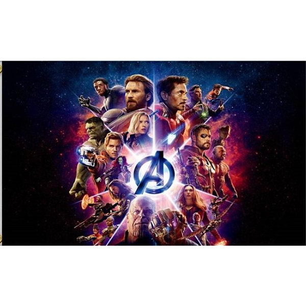 LAGERRENSNING Marvel/Avengers flagga stor 150*90cm. Marvel Avengers 1 Marvel / Avengers 1