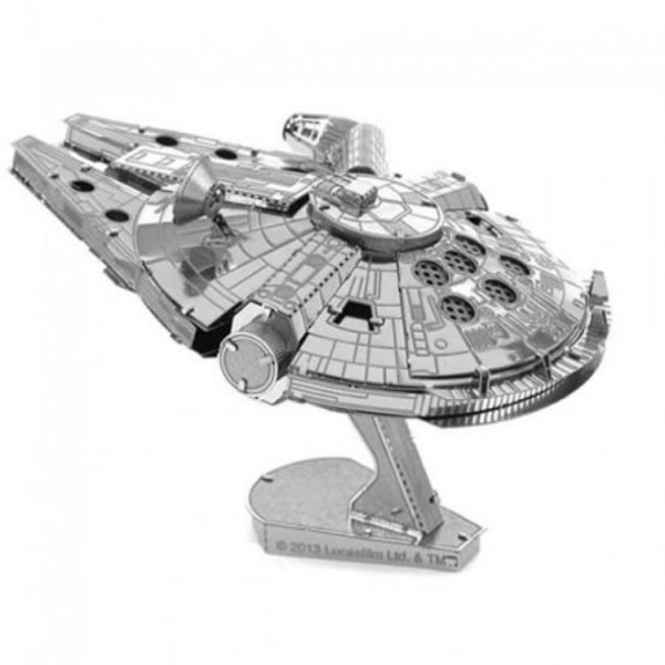 3D pussel i metall - Millenium Falcon silver