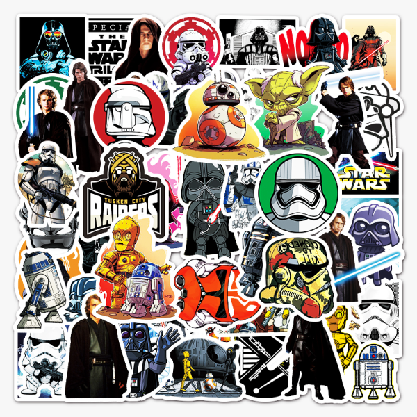 BLACK FRIDAY Star Wars klistermärken stickers 5 – 50 pack