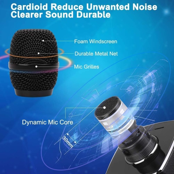 BLACK FRIDAY Bluetooth karaoke mikrofon 12W inbyggda högtalare – X37