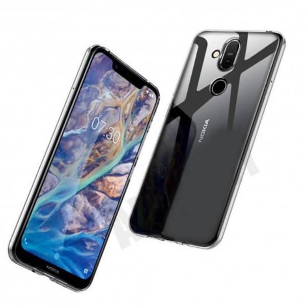 Nokia 8.1 Transparent Mjuk TPU Skal Transparent