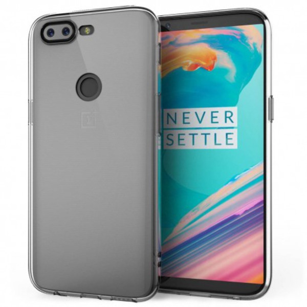 OnePlus 5T läpinäkyvä pehmeä TPU-suojus Transparent