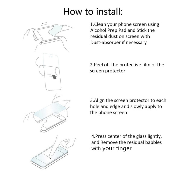 2-Pak iPhone 6 / 6S Skærmbeskytter i Hærdet Glas 0,3mm Transparent