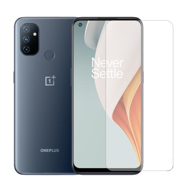 2-Pak OnePlus Nord N100 Skærmbeskytter i Hærdet Glas 0,3mm Transparent