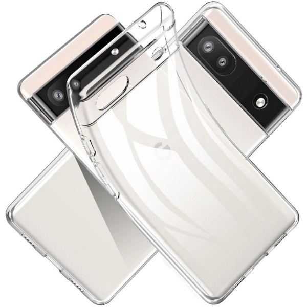 Google Pixel 7a Genomskinligt Mjukt TPU Skal Transparent
