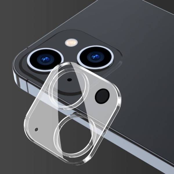 2-Pack iPhone 14 / 14 Plus Kamera Linsskydd Härdat Glas 0,2mm Transparent