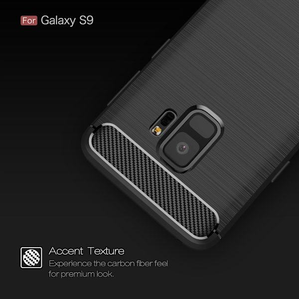 Samsung Galaxy Note 9 Anti Shock Carbon Stöttålig Skal Svart