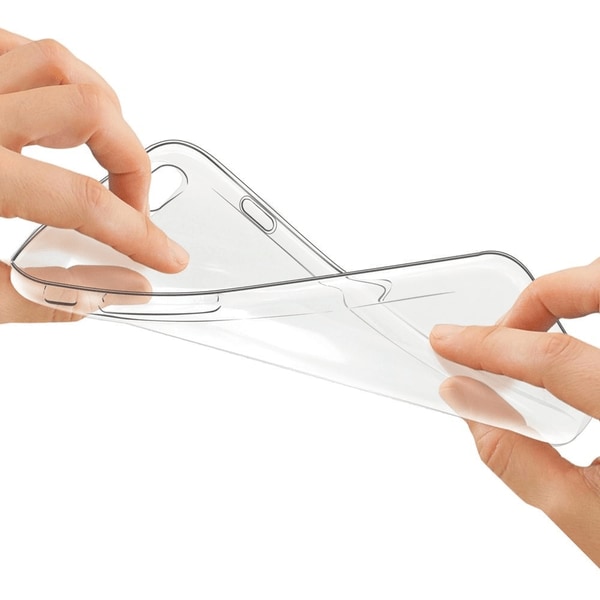 iPhone 5 SE läpinäkyvä pehmeä TPU-suojus Transparent