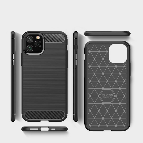 iPhone 11 Pro Anti Shock Carbon Stöttålig Skal Svart