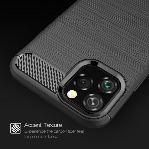 iPhone 12 Anti Shock Carbon Shock Resistant Cover Black