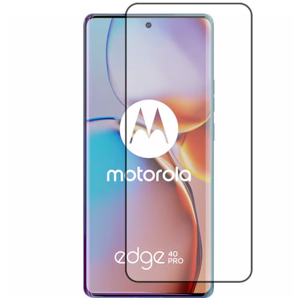 Motorola Edge 40 Pro Heltäckande 3D Härdat Glas Skärmskydd Transparent