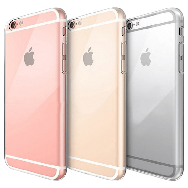 iPhone 6 Genomskinligt Mjukt TPU Skal Transparent