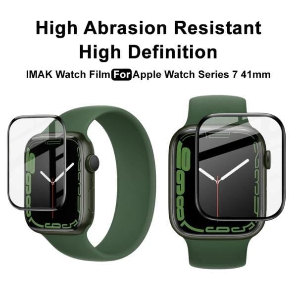 2-Pack Apple Watch 7/8 41mm Heltäckande 3D Härdat Skärmskydd Transparent