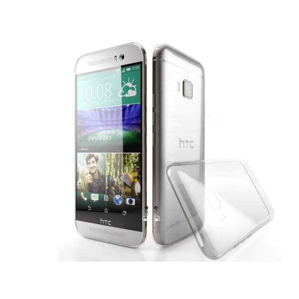 HTC One M9 läpinäkyvä pehmeä TPU-suojus Transparent