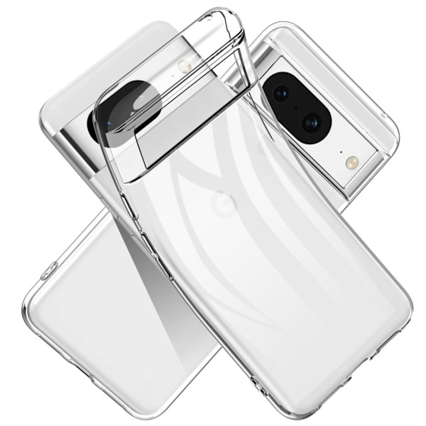 Google Pixel 8a:n Läpinäkyvä Pehmeä TPU-Suojus Transparent