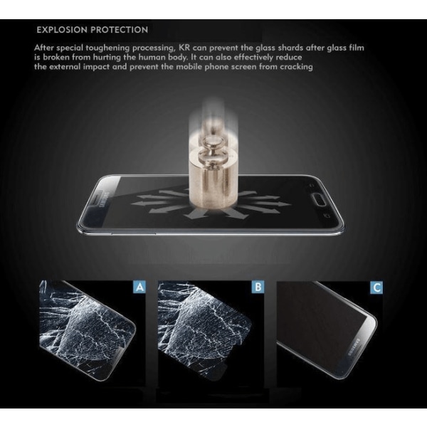 2-Pack Samsung Galaxy A3 2016 Härdat Glas Skärmskydd 0,3mm Transparent