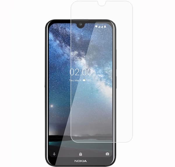 2-Pack Nokia 2.2  Härdat Glas Skärmskydd 0,3mm Transparent