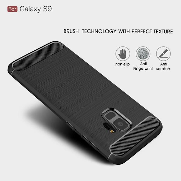Samsung Galaxy Note 9 Anti Shock Carbon Stöttålig Skal Svart