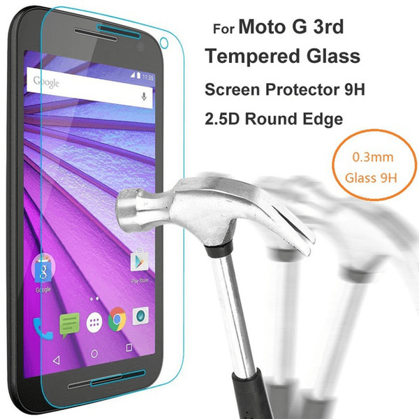 2-pak Motorola Moto G3 (3. generation) skærmbeskytter af hærdet glas 0,3 mm Transparent