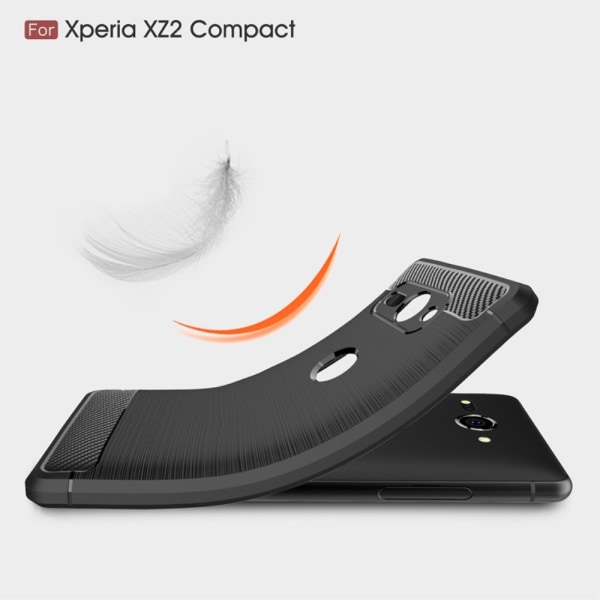 Sony Xperia XZ2 Anti Shock Carbon Iskunkestävä kansi - musta Black