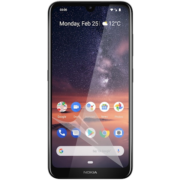 2-Pak Nokia 3.2 Skærmbeskytter - Ultra Thin Transparent