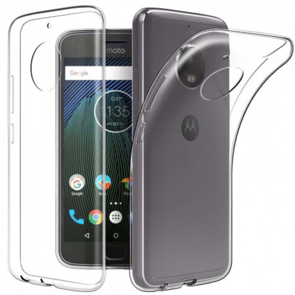 Motorola Moto G5S gennemsigtigt blødt TPU-cover Transparent