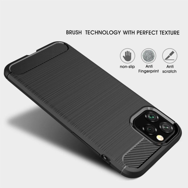 iPhone 12 Pro Max Anti Shock Carbon Shock Resistant Cover Black