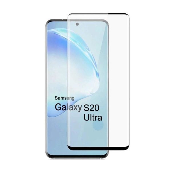 Samsung Galaxy S20 Ultra Full Coverage 3D skærmbeskytter i hærdet glas Transparent